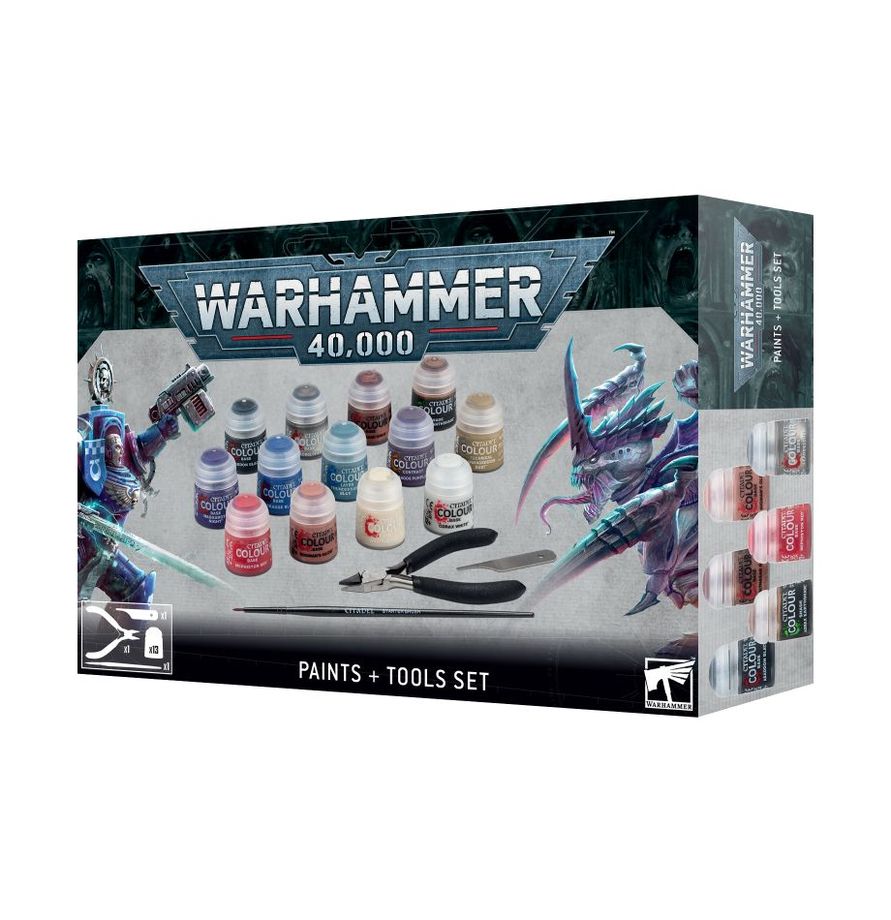 Warhammer 40K Paint + Tool Set